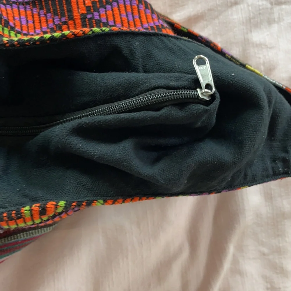 Colorful Tribal Bucket Hobo Boho bag 100% cotton - Picture 6 of 11